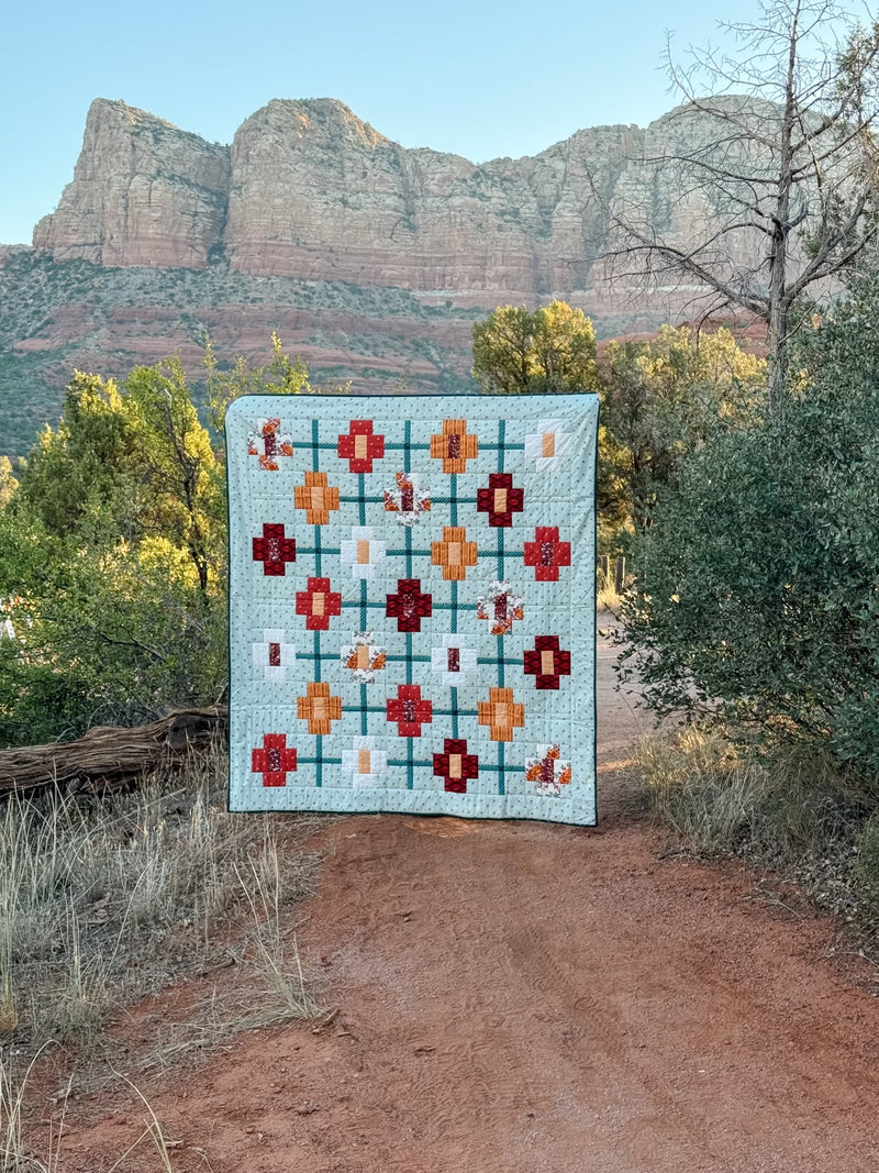 Prairie Sundrop Quilt Kit featuring Tumbleweed by Sharon Holland for Art Gallery Fabrics