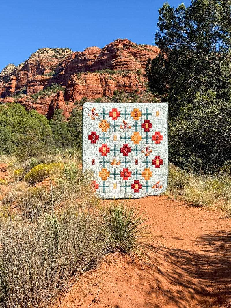 Prairie Sundrop Quilt Kit featuring Tumbleweed by Sharon Holland for Art Gallery Fabrics